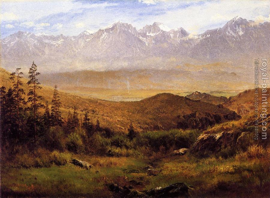 Albert Bierstadt : In the Foothills of the Mountais